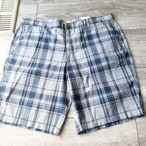 NWT Vintage Denver Hayes Plaid Flat Front Shorts
